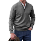 Men's Cashmere Zipper Basic Sweater