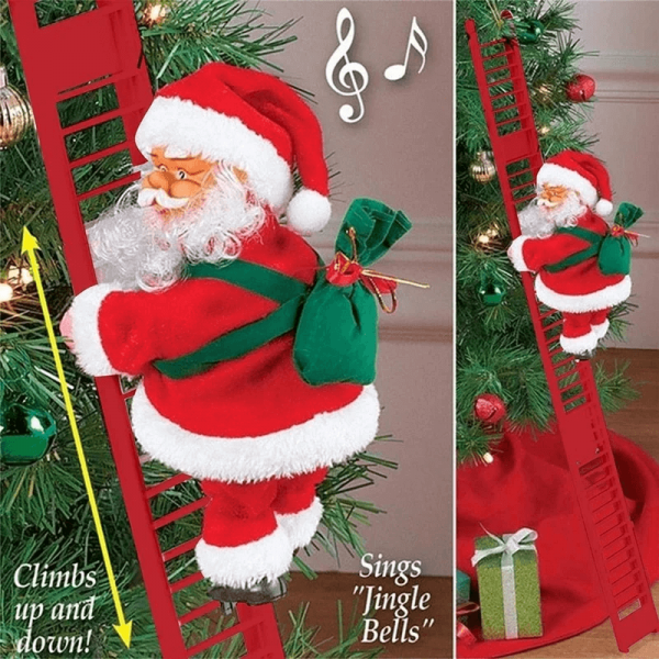 Electric Climbing Ladder Santa