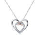 For Granddaughter - Always Keep Me in Your Heart for You are Always in Mine Two hearts Infinity Necklace