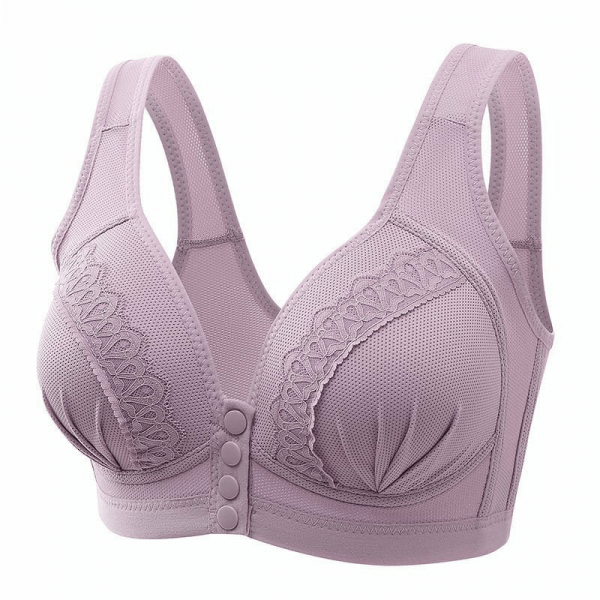 🔥BUY 1 GET 2 FREE(Please add 3 pcs to cart)🔥2024 Front Button Breathable Skin-Friendly Cotton Bra