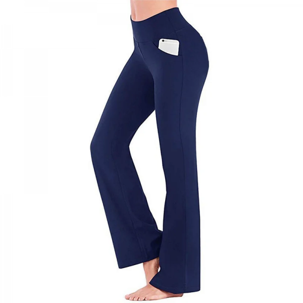 Women's High Waist Yoga Pants Bootcut Flare Leg Tummy Control  Quick Dry